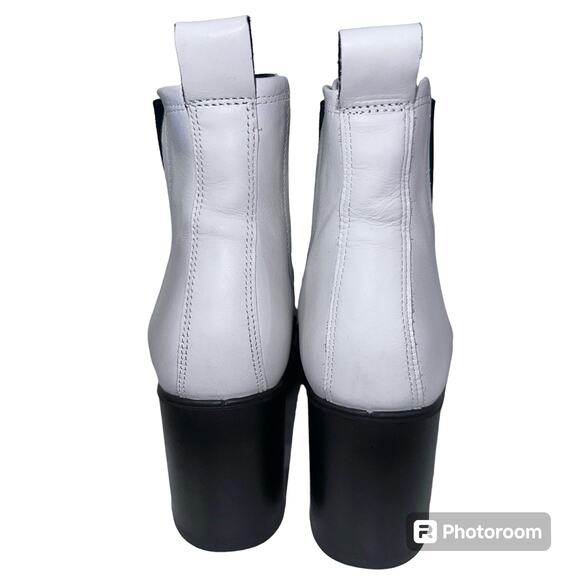 ECCO Shape Sculpted Motion 55 Womens Size 9.5 US 40 EU White Leather Chelsea - Picture 5 of 13